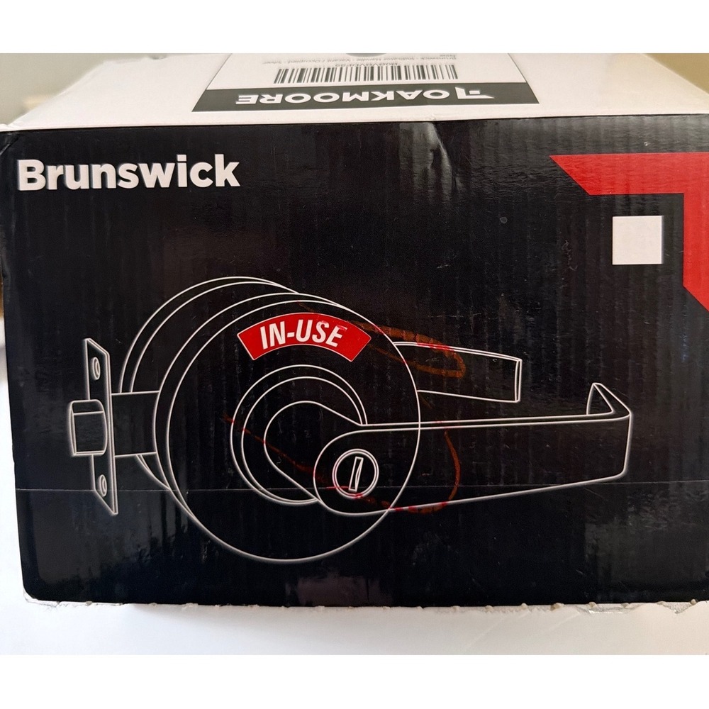 Brunswick Oakmoore Vacant Occupied Bathroom Indicator Door Handle Silver NEW